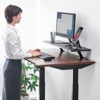 サンワサプライ 机上台 机上ラック クランプ式 幅1000mm MR-LC306BK 1個