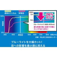 サンワサプライ Lenovo Tab4 8用ブルーライトカット液晶保護指紋防止光沢フィルム LCD-TB48BC 1枚（直送品）