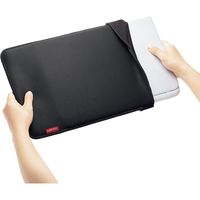 サンワサプライ PCインナーバッグ 封筒型 15インチワイド対応 ブラック IN-WETSL15BK 1個