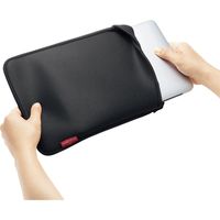 サンワサプライ PCインナーバッグ 封筒型 11インチワイド対応 ブラック IN-WETSL11BK 1個