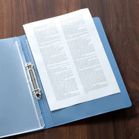 メニューファイル用リフィル 4穴リング用 シンビ 中ビニールー63　4パック(20枚)