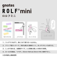 ロールふせん ロルフミニ 幅25mm×8m オレンジ 1604-0065-0550 1個 プリントインフォームジャパン