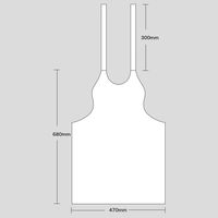 溝端紙工印刷 紙エプロン 未晒し 中 1箱（1200枚：100枚入×12袋） MPE002