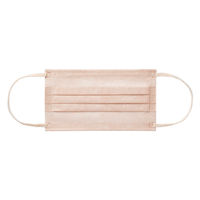 アスクル プリーツ型サージカルマスク ピンク 使い捨て　不織布　1箱（50枚入）  オリジナル