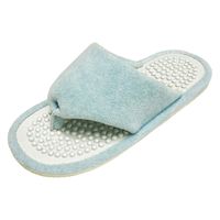 センコー FEELFOOT ヘルスハナオ 鼻緒 スリッパ M約22-24cm ブルー FF 221014 1足（直送品）