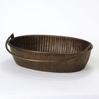 スパイス ブリキハンドル付きオーバルトレイL BAGS2223CP 1個（直送品）