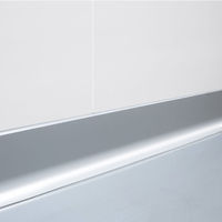 フクビ化学工業 樹脂R巾木 クリーンライン100-30R 入隅 CL30CG 1梱包(2個入)（直送品）