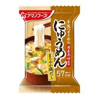 アサヒグループ食品 アマノフーズ にゅうめん まろやか鶏だし 1セット（12食：4食入×3箱）