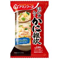 アマノフーズ ほぐし身入り かに雑炊 1セット（12食：4食入×3箱） アサヒグループ食品