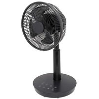 エスケイジャパン リビング扇風機 逆回転機能付き DCリモコン式 羽根径22cm 4枚羽根 黒色 SKJ-KT20FSA(BK) 1台（直送品）
