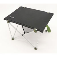 ソーラーパネルテーブル　HDL-OSPT1-LCKブラック＆カーキ　1個 ヒロ・コーポレーション（直送品）