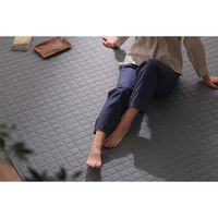 アイリスオーヤマ ラグ カーペット 洗える 185×240cm 3畳 床暖房対応 ラグマット 先染めキルトラグ ORG-Y1824 グレー（直送品）