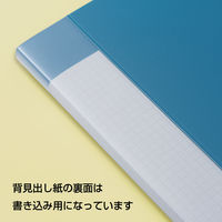 キングジム クリアーファイル バイオマス A4タテ 20ポケット 青 136BMアオ 10冊