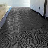 セーフラン安全用品 やわらか連結スノコ 300x300mm グレー C0064-GL 1枚（直送品）