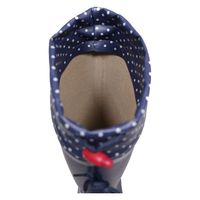 ZIPLOA LB-555 婦人カバー付きロングブーツ M     ネイビー コーコス信岡 1足（直送品）