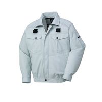 クロダルマ エアセンサー フルハーネス対応長袖ジャンパー シルバー LL 258701-40-LL 1枚（直送品）