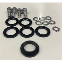 箕浦 120ー3200ー01 12mmフロントスルーアクスルセット ブラック 1セット(2個)（直送品）