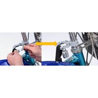 川住製作所 KWー79BK ヘルメットホルダー(南京錠付) ブラック 1セット(4セット)（直送品）