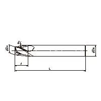 オーエスジー ハイスエンドミル/テーパ 8404925 1セット(2PC)（直送品）