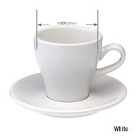 LOVERAMICS 180ml Cappuccino Cup Tulip (6pc) WH C087-19BWH 1箱（6個入）（直送品）