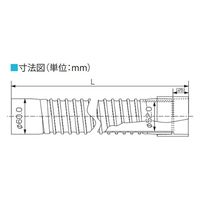 ユーシー産業 LJH-25エバフレキ LJH型　1本（直送品）