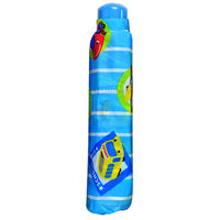 アテイン 子供用折りたたみ傘 50cm のりもの 水色 5155SX 1セット(12本)