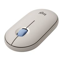 ロジクール Bluetoothマウス 静音 3ボタン 無線 ワイヤレス PEBBLE MOUSE2 グレージュ M350SGY