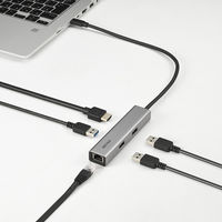 バッファロー ドッキングステーション USB Type-C接続 5ポート LAN HDMI USB-A シルバー 1個（直送品）