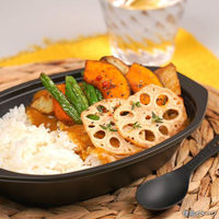 福助工業 惣菜容器 フルレンジTR-160H 黒 0591793 1袋(50個)（直送品）