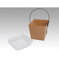 協和パック 弁当容器 デリメイト TK125 嵌合容器付 クラフト 499140 1袋(20個)（直送品）