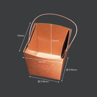 協和パック 弁当容器 デリメイト TK125 嵌合容器付 ブラウン 521291 1袋(20個)（直送品）