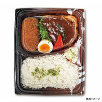 リスパック 弁当容器 バイオ 枠の内 グリル80-5B Kソース茶 RHBP884 1袋(50個)（直送品）