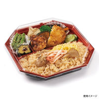 リスパック 弁当容器 バイオデリカ 郷味 隅切20-1B K-あかね RHBJ725 1袋(50個)（直送品）