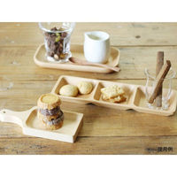トーダイ 食器・皿 V-070 ブナ 長角プレート 3ツ仕切り 3510070V 1袋(1個)（直送品）