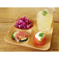 トーダイ 食器・皿 V-069 ブナ 角プレート 4ツ仕切り 3510069V 1袋(1個)（直送品）