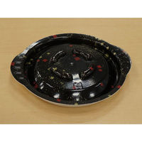 青葉紙業 麺・スープ容器 KD-170 黒まきえ内赤セット 272080 1袋(40個)（直送品）