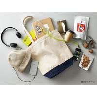 United Athle 1460-01 キャンバストートバッグ ブラック・ブラックアンドホワイト M 14600139834 1袋(1個)（直送品）