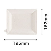 パックスタイル バガス容器 WBプレート 20-17 639720 1袋(50個)（直送品）