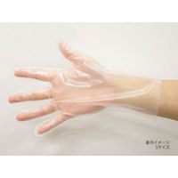 パックスタイル PSポリ手袋 半透明 箱入 S 00437321 1袋(100個)（直送品）
