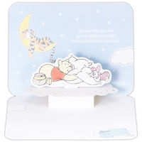 日本ホールマーク 赤ちゃん誕生祝い グリーティングカード 立体 ディズニープー おやすみなさい 1枚