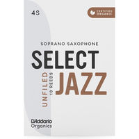 D'Addario WoodWinds ソプラノサックス用リード SELECT JAZZ UNFILED ORRS10SSX4S 硬さ:4S（直送品）