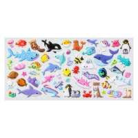 クーリア KIDSシール ずかん☆うみのいきもの 71185 1セット(5枚)