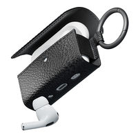 PGA AirPods Pro(第2/1世代)用 PUレザーフリップケース ブラック PG-APP2PU04BK 1個