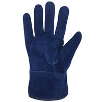 小野商事 牛床革手袋 オイル加工 内綿付き ブルー M 蒼龍 AG4813 AG4813M 1双（直送品）