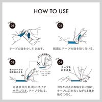 フィルム付箋 はがせるマーカー STUDY レッド 本体 緑シート付 幅6mm HM4002 1個 カンミ堂