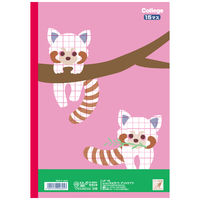 カレッジアニマル学習帳 国語ノート セミB5 15マス・十字リーダー入 レッサーパンダ LP16 日本ノート 2冊