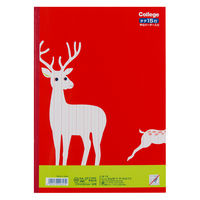 カレッジアニマル学習帳 国語ノート セミB5 15行・中心リーダー入 シカ LP13 日本ノート 2冊