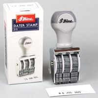 シャイニー オフィススタンプ データスタンプ5号 日付印 回転式 西暦 D-5