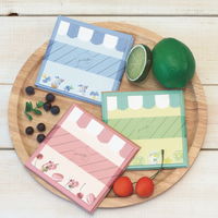 ラボクリップ ドルチェーノ ジェラートカフェ ミニレターセット グリーン（便箋10枚+封筒5枚）B22-GCML01-GR 勝竜社