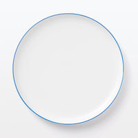 無印良品 日常の器 プレート 大 ブルーライン 約直径23cm 良品計画